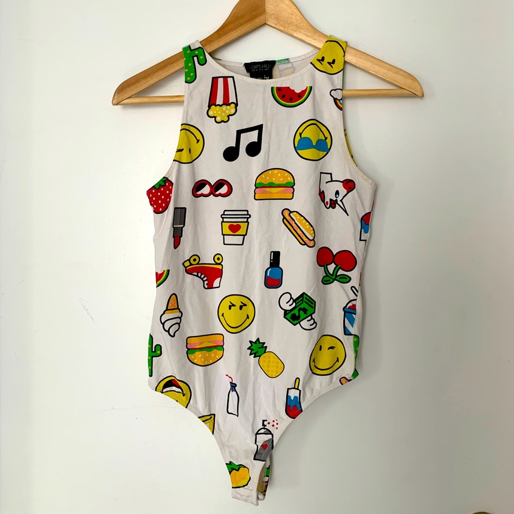 Topshop Emoji World Bodysuit